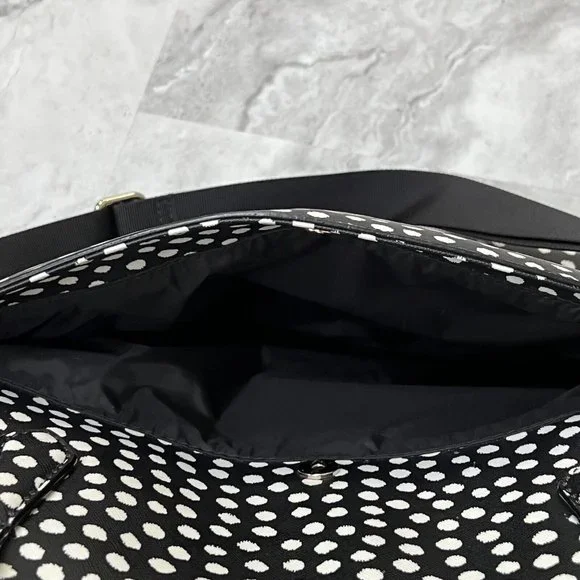 Kate Spade Baby Diaper Bag Black Polka‎ Dot Kaylie Changing Pad Shoulder Strap - Picture 10 of 16
